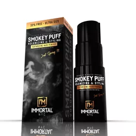   Immortal NYC - Smokey Puff Volumizing & Styling Powder - Texturázó Hajpor 20g (Fekete)