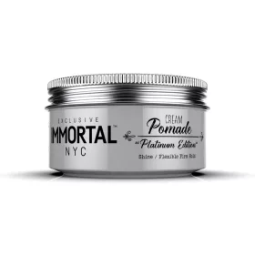   Immortal NYC - Cream Pomade "Platinum Edition" - Rugalmas Tartású, Fényes Krém Pomádé 150ml