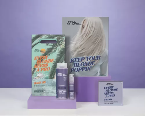 Paul Mitchell - California Dreaming Platinum Plus Duo Szett (Mélylila Sampon 300ml + Tónusjavító Cseppek 25ml)