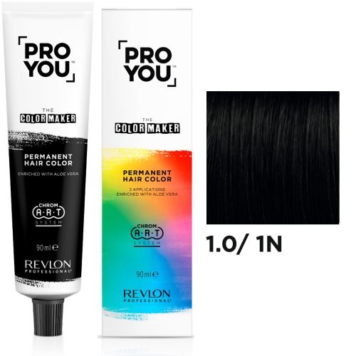 Revlon Professional Pro You The Color Maker tartós hajfesték 90 ml - 1.0/ 1N - Fekete