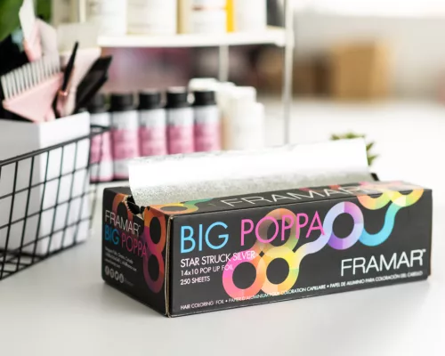 Framar - Big Poppa - Star Struck Silver Extra Wide Pop Up - Extra Széles, Melírfólia 250db