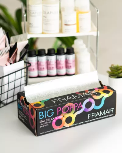 Framar - Big Poppa - Star Struck Silver Extra Wide Pop Up - Extra Széles, Melírfólia 250db