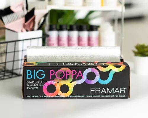 Framar - Big Poppa - Star Struck Silver Extra Wide Pop Up - Extra Széles, Melírfólia 250db