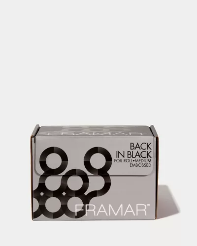 Framar - Embossed Foil Roll - Dombornyomott Melírfólia Tekercs (Back in Black, Medium) 97,5m