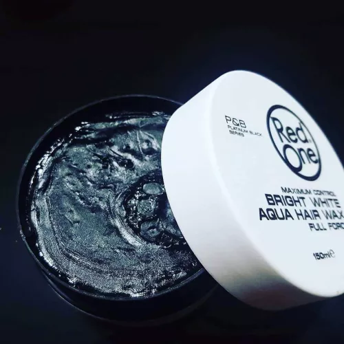 RedOne - Aqua Hair Wax - Vízbázisú Fényes Hajwax - Bright White 150ml - Barack Illat