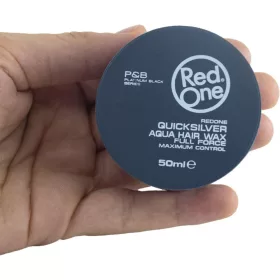   RedOne - Aqua Hair Wax - Vízbázisú Fényes Hajwax - Quiksilver (Utazó méret) 50ml - Ribizli Illat