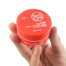   RedOne - Aqua Hair Wax - Vízbázisú Fényes Hajwax - Orange (Utazó méret) 50ml - Sárgadinnye illat