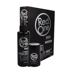   RedOne - Hair Fiber Set Dark Brown - Hajrost Szett (Sötét Barna) 12 gr+100 ml Spray