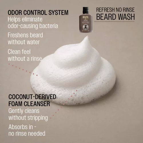 Reuzel - REFRESH No Rinse Beard Wash - Öblítés Nélküli Szakálltisztító 100ml