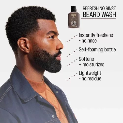 Reuzel - REFRESH No Rinse Beard Wash - Öblítés Nélküli Szakálltisztító 100ml