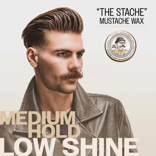 Reuzel - The Stache Mustache Wax - Erős Tartású Bajuszwax 28g