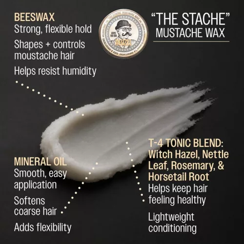 Reuzel - The Stache Mustache Wax - Erős Tartású Bajuszwax 28g