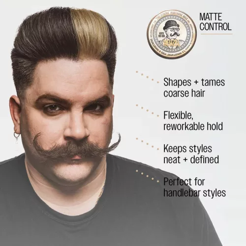 Reuzel - The Stache Mustache Wax - Erős Tartású Bajuszwax 28g