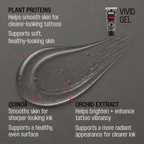 Reuzel - VIVID Gel - Tetoválás Hidratáló és Színélénkítő Gél 100ml