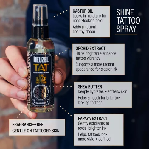 Reuzel - SHINE Tattoo Spray - Tetoválás Fényesítő Spray 100ml
