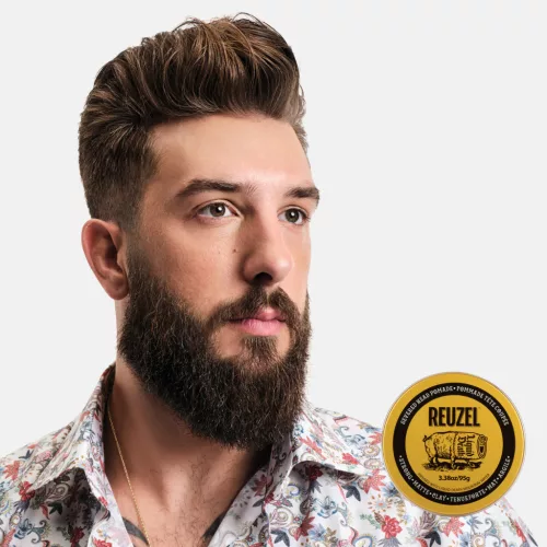 Reuzel x Liquid Death - Severed Head Clay Pomade - Erős Tartású Matt Agyag Pomádé 95g