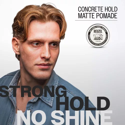 Reuzel - Concrete Hold Matte Pomade - Betonerős Tartású Matt Pomádé 95g