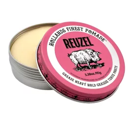   Reuzel - Pink Pomade Grease - Extra Erős Tartású Olajbázisú Pomádé 95g
