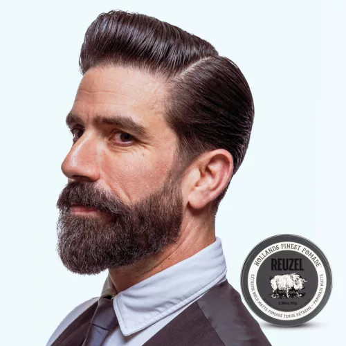 Reuzel - Extreme Hold Matte Pomade - Extra Erős Tartású Matt Pomádé 95g