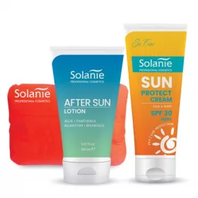   Solanie - Sun Duo Napozó Szett SPF30 + Ajándék Strandpárna