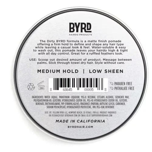 Byrd - Matte Pomade - Matt Hatású Pomádé 99ml
