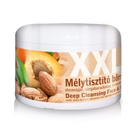   Golden Green - XXL - Mélytisztító Bőrradír - Sheavajjal, Sárgabarackmag- és Mandula Őrleménnyel 300ml