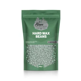   The Shave Factory - Hard Wax Beans Azulen - Azulénes, Zöld Borsógyanta 500g