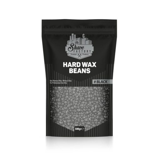 The Shave Factory - Hard Wax Beans Black - Fekete Borsógyanta 500g