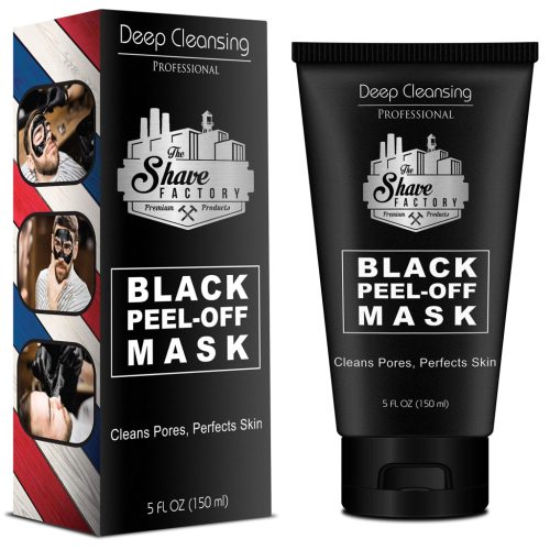 The Shave Factory - Black Peel-Off Mask - Fekete Lehúzható Arcmaszk 150ml