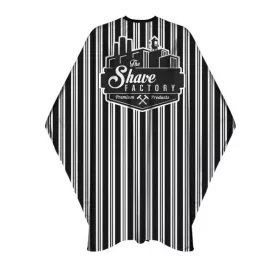   The Shave Factory - Premium Stripes Barber Cape 150x160cm - Csíkos Beterítőkendő