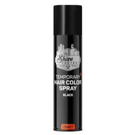   The Shave Factory - Temporary Hair Color Spray Black - Színes Hajlakk 150ml (Fekete)