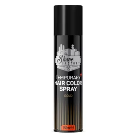   The Shave Factory - Temporary Hair Color Spray Gold - Színes Hajlakk 150ml (Arany)