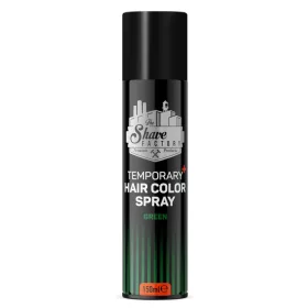   The Shave Factory - Temporary Hair Color Spray Green - Színes Hajlakk 150ml (Zöld)