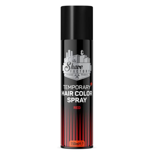 The Shave Factory - Temporary Hair Color Spray Red - Színes Hajlakk 150ml (Vörös)