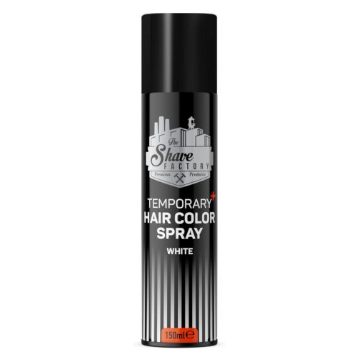 The Shave Factory - Temporary Hair Color Spray White - Színes Hajlakk 150ml (Fehér)