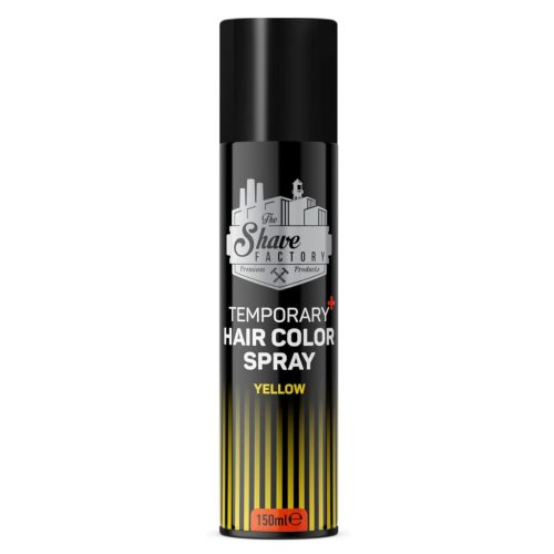 The Shave Factory - Temporary Hair Color Spray Yellow - Színes Hajlakk 150ml (Citromsárga)