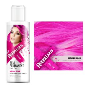   Rebellious Colour - Hajszínező Krém - Neon UV Pink (UV Reaktív) 100ml