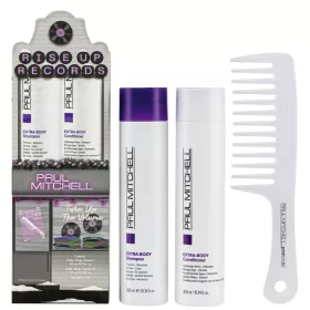   Paul Mitchell - Extra-Body Karácsonyi Csomag (Sampon 300ml + Balzsam 300ml + Detangler Comb)