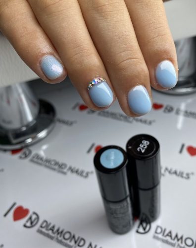 Rubber Base gél lakk alap – Sky Blue – 7ml