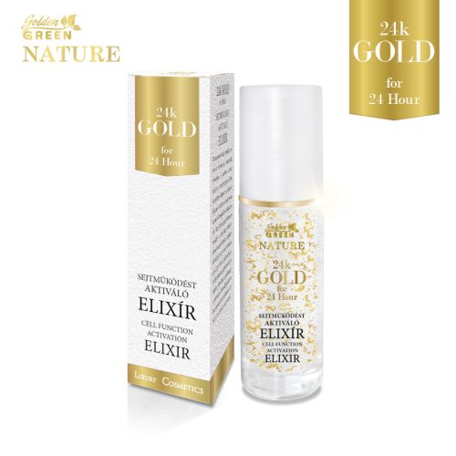 Golden Green - Nature 24K Gold - Sejműködést Segítő Bőrtápláló Elixír 30ml