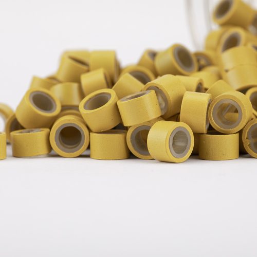 Szilikonos mikrogyűrű 5mm #8 (szőke, 500db)