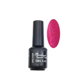 Moonbasa One Step gél lakk #065 - patent pink - szemcsés