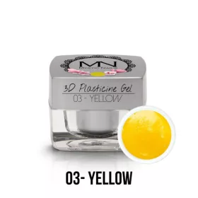 Mystic Nails 3D Gyurma Zselé 03 Yellow (Sárga) 3,5g