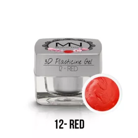 Mystic Nails 3D Gyurma Zselé 12 Red (Piros) 3,5g