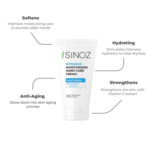 Sinoz - Intensive Moisurizing Hand Care Cream - Intenzív Hidratáló Kézkrém 50ml