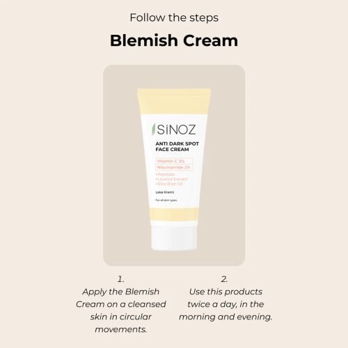 Sinoz - Anti Dark Spot Face Cream - Fényvédő Arckrém SPF50+ 50ml