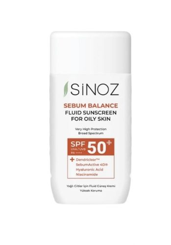 Sinoz Sebum Balance Sunscreen Fluid SPF50+ féynvédő folyadék zsíros bőrre 50ml