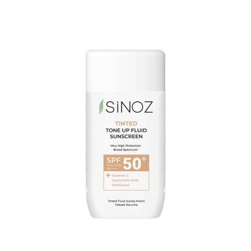 Sinoz Tinted Up SPF50+ Sunscreen Fluid arctónust javító fényvédő folyadék 50ml