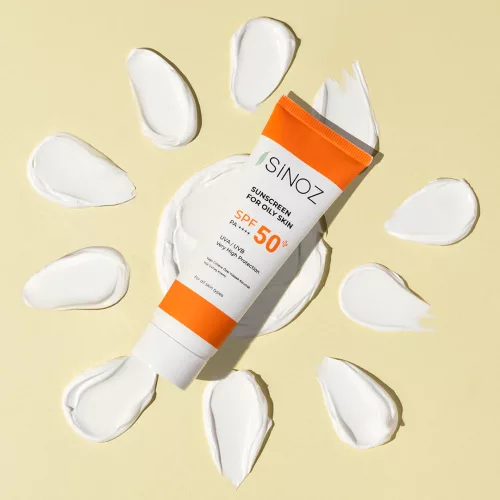 Sinoz - Sunscreen For Oily Skin - Napozókrém Zsíros Bőrre SPF50+ 50ml